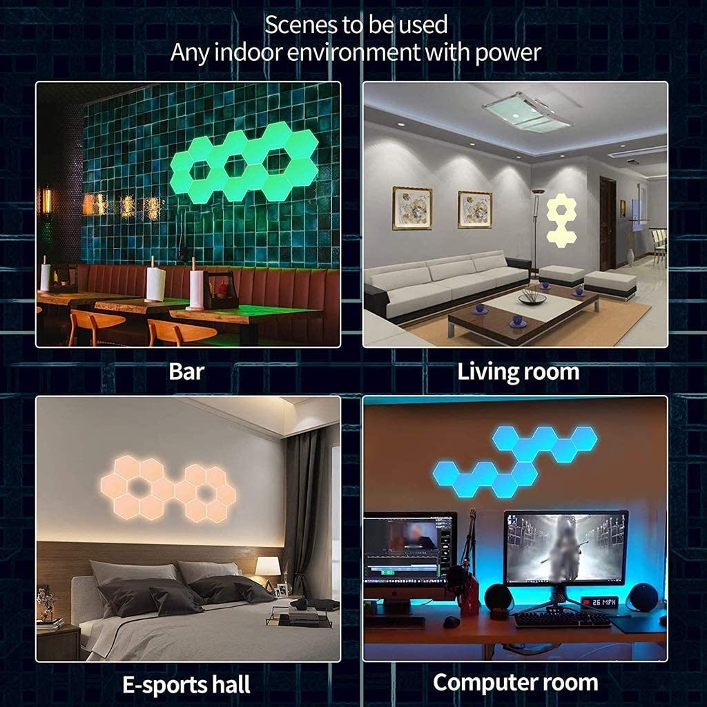 Hexagonal LED Wall Lamp