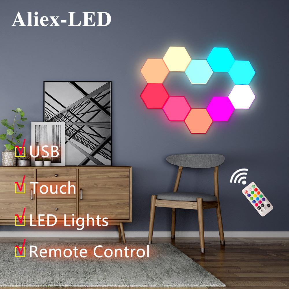 Hexagonal LED Wall Lamp